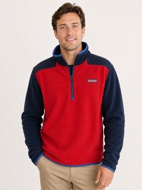 Vineyard Vines Costal Men's 1/4 Zip Pullover Jacket Nautical Size Large